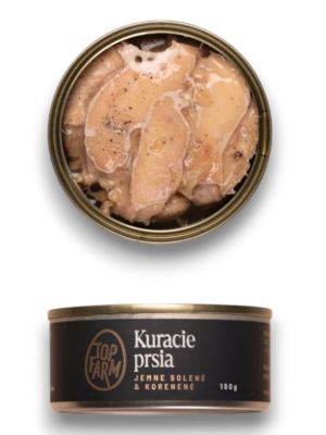 Top-farm Kuracie prsia jemne solené a korenené 100g