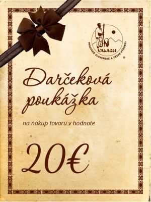 Darčeková poukážka 20 eur