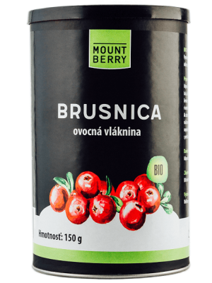 Mountberry 100% BIO Brusnicová ovocná vláknina 150g