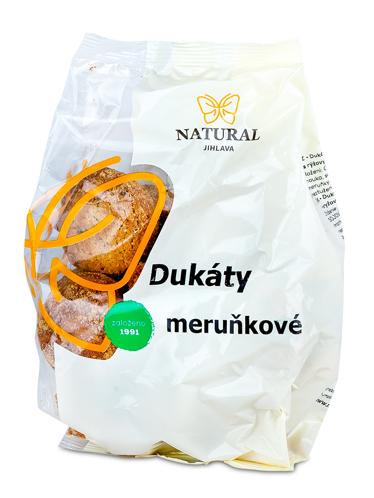 Natural Jihlava Dukáty ovsené marhuľové sušienky 200g