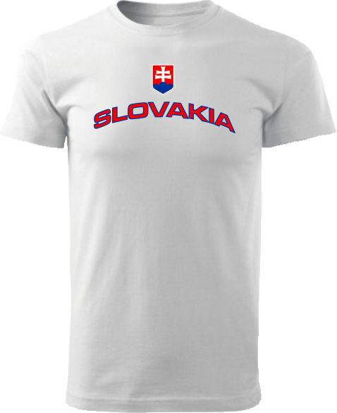 Tričko Slovakia Unisex Biele