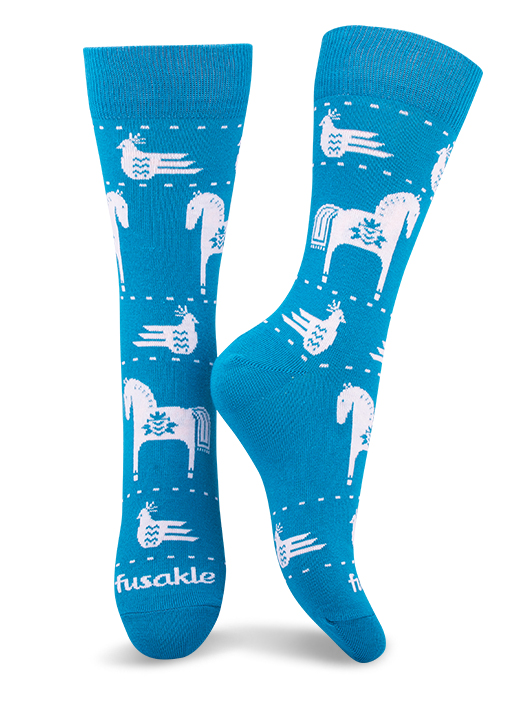 Fusakle ponožky modrotlač koník 