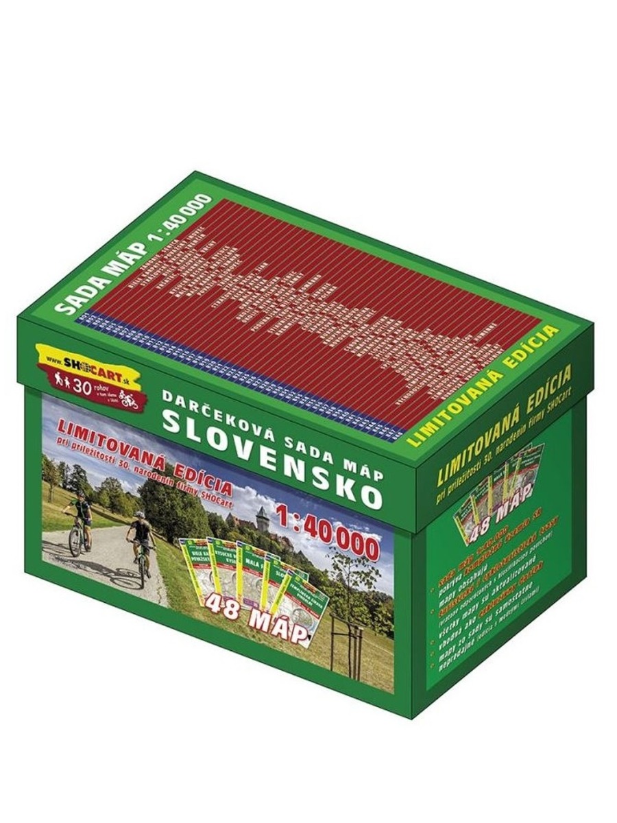 Darčeková sada máp Slovensko 1:40 000