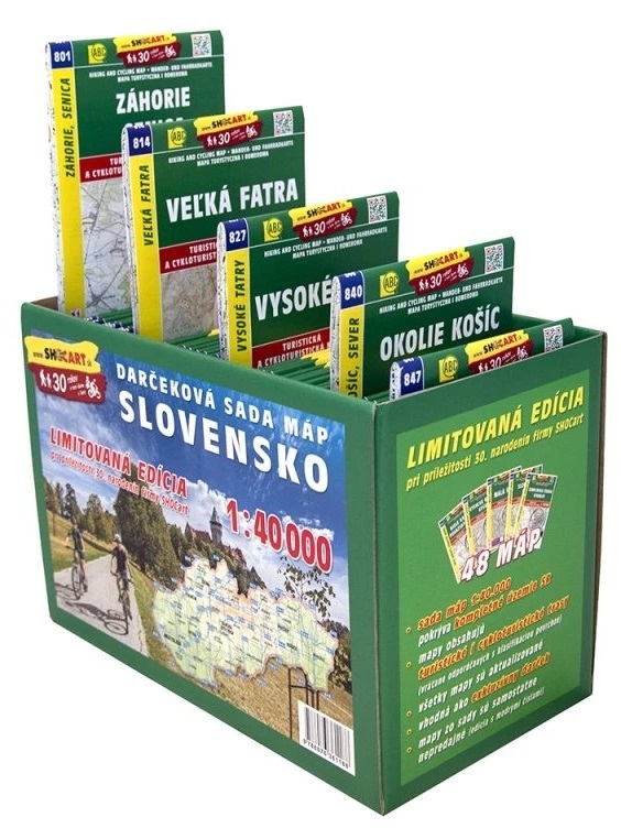 Darčeková sada máp Slovensko 1:40 000