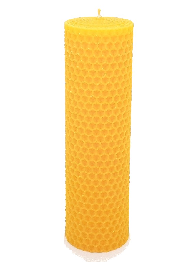 Sviečka včelí vosk žltá 160mm/50mm