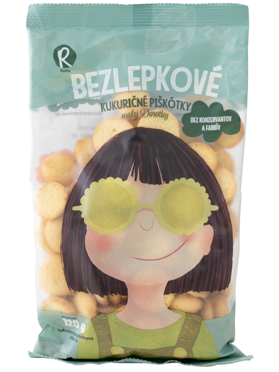 Ravita Kukuričné piškóty bezgluténové 120g