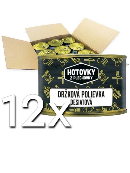 Hotovky z plechovky Držková polievka desiatová 400ml | 12ks v kartóne