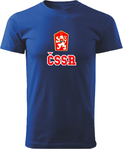 Tričko ČSSR Unisex Kráľovské modré