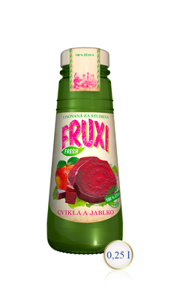 Fruxi jablko-cvikla 100% šťava 0,25L