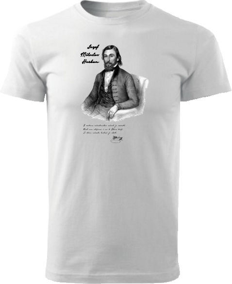 Tričko Jozef Miloslav Hurban Unisex Biele