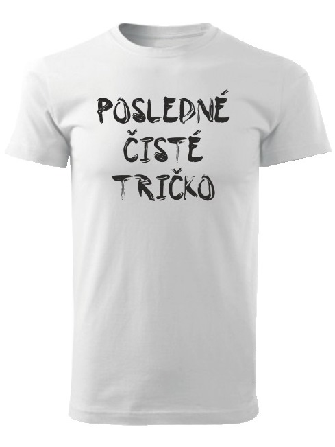tričko posledné čisté tričko Unisex Biele