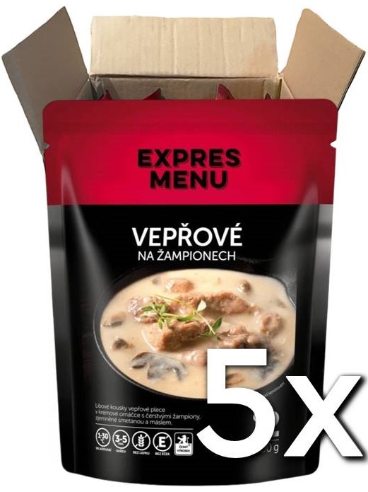 Expres menu Bravčové na šampiňónoch 2 porcie 600g | 5ks v kartóne