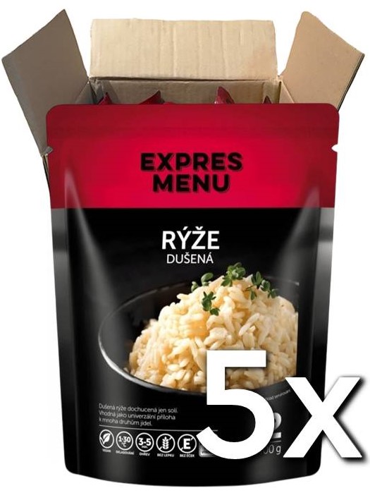 Expres menu Dusená ryža 2 porcie 400g | 5ks v kartóne