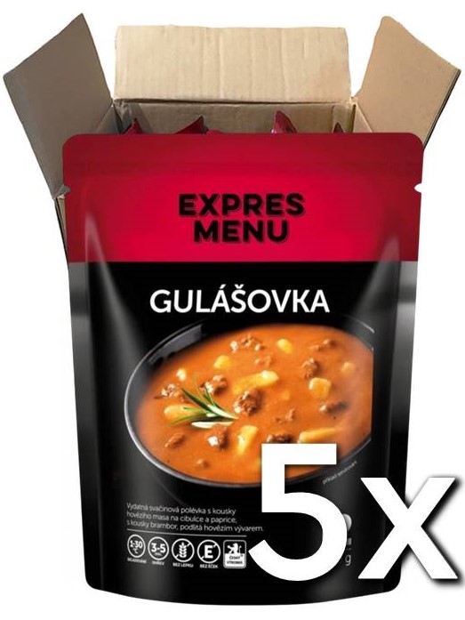 Expres menu Gulášovka 2 porcie 600g | 5ks v kartóne