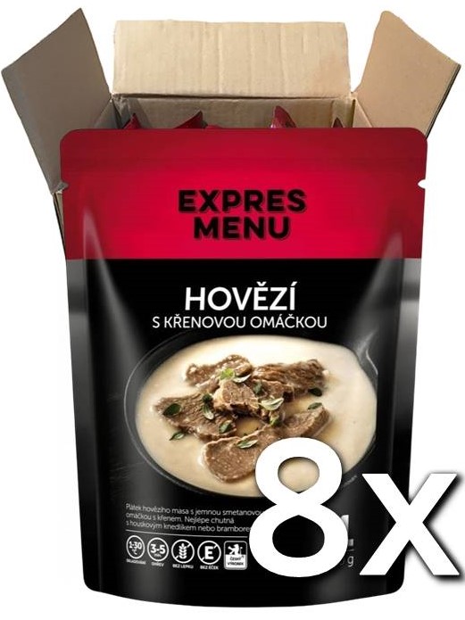 Expres menu Hovädzie s chrenovou omáčkou 1P 300g | 8ks v kartóne