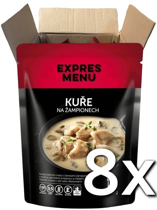 Expres menu Kura na šampiňónoch 1 porcia 300g | 8ks v kartóne