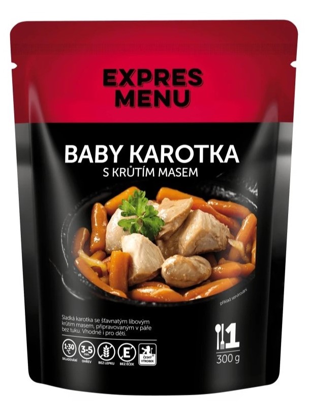 Expres menu Baby karotka s morčacím mäsom 300g