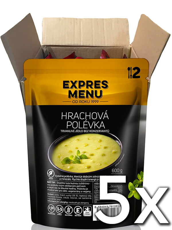 Expres menu Hrachová polievka 2 porcie 600g | 5ks v kartóne