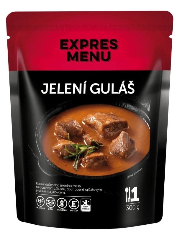 Expres menu Jelení guláš 1 porcia 300g