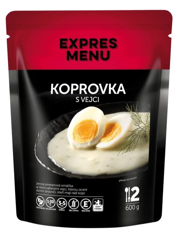 Expres menu Kôprovka s vajíčkami 2 porcie 600g