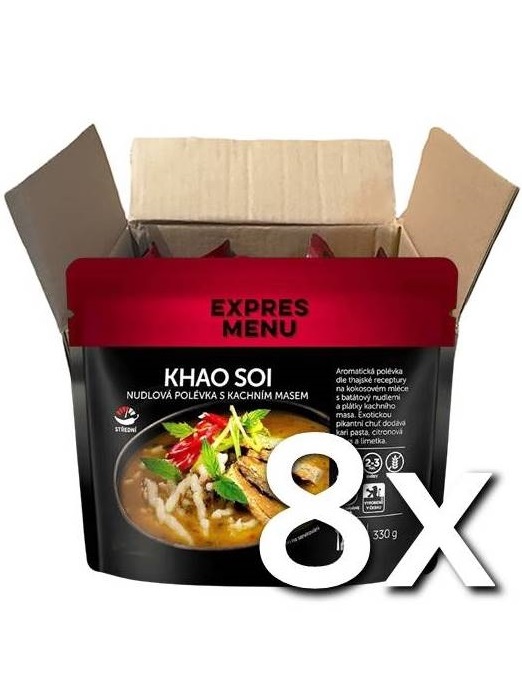 Expres Menu Khao Soi - rezancová polievka s kačacím mäsom 1P 330g | 8ks v kartóne