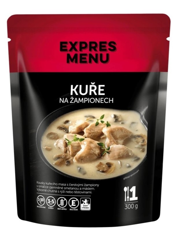Expres menu Kura na šampiňónoch 1 porcia 300g
