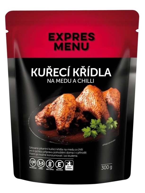 Expres menu Kuracie krídla na mede a chilli 3 porcie 300g