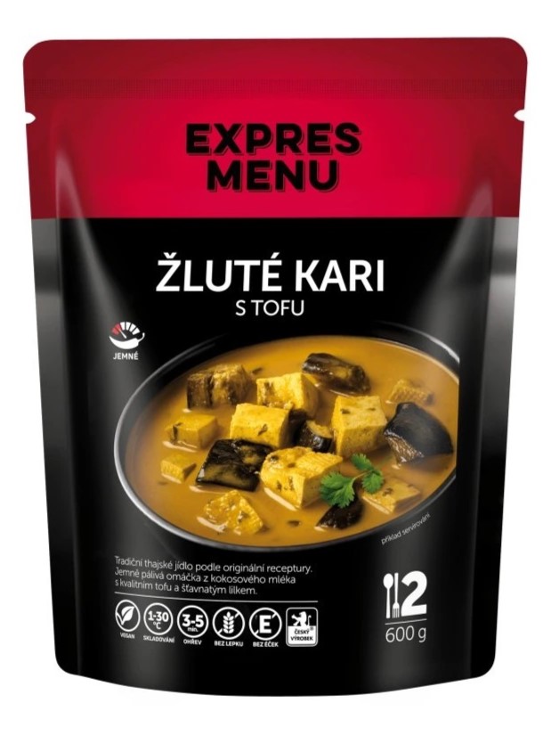 Expres menu Žlté kari s tofu 2 porcie 600g