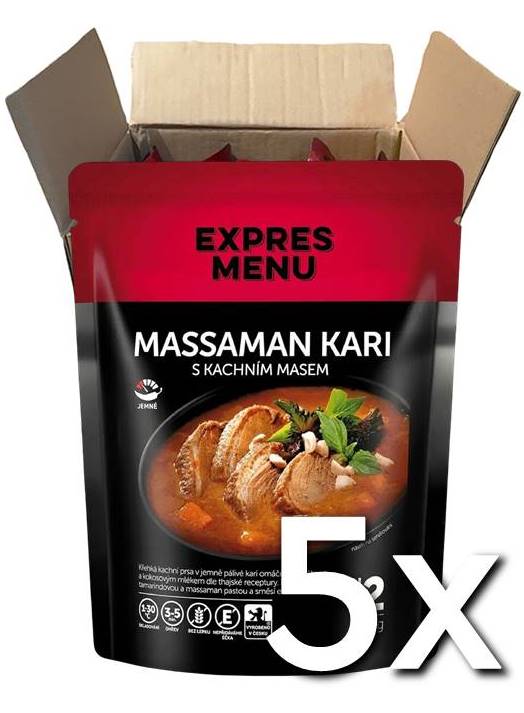 Expres menu Massaman karí s kačacím mäsom 2P 600g | 5ks v kartóne