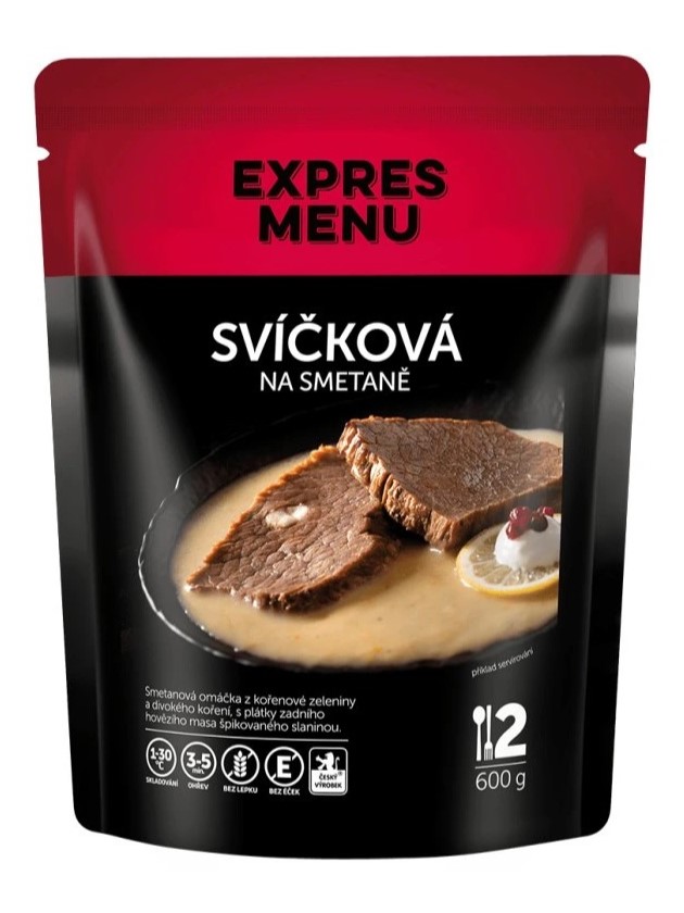 Expres menu Sviečková na smotane 2 porcie 600g