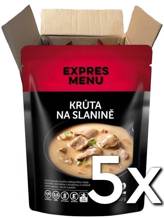 Expres menu Morka na slanine 2 porcie 600g | 5ks v kartóne