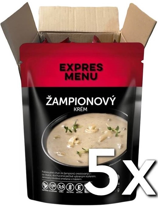 Expres menu Šampiňónový krém 2 porcie 600g | 5ks v kartóne