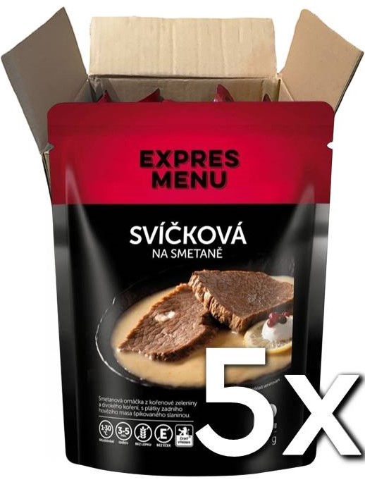 Expres menu Sviečková na smotane 2 porcie 600g | 5ks v kartóne
