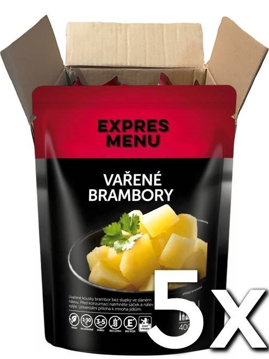 Expres menu Varené zemiaky 2 porcie 400g  | 5ks v kartóne