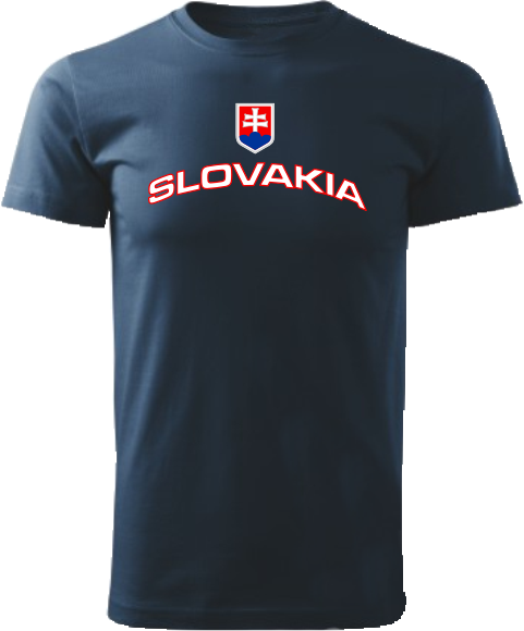 Tričko Slovakia Unisex Námornícke modré