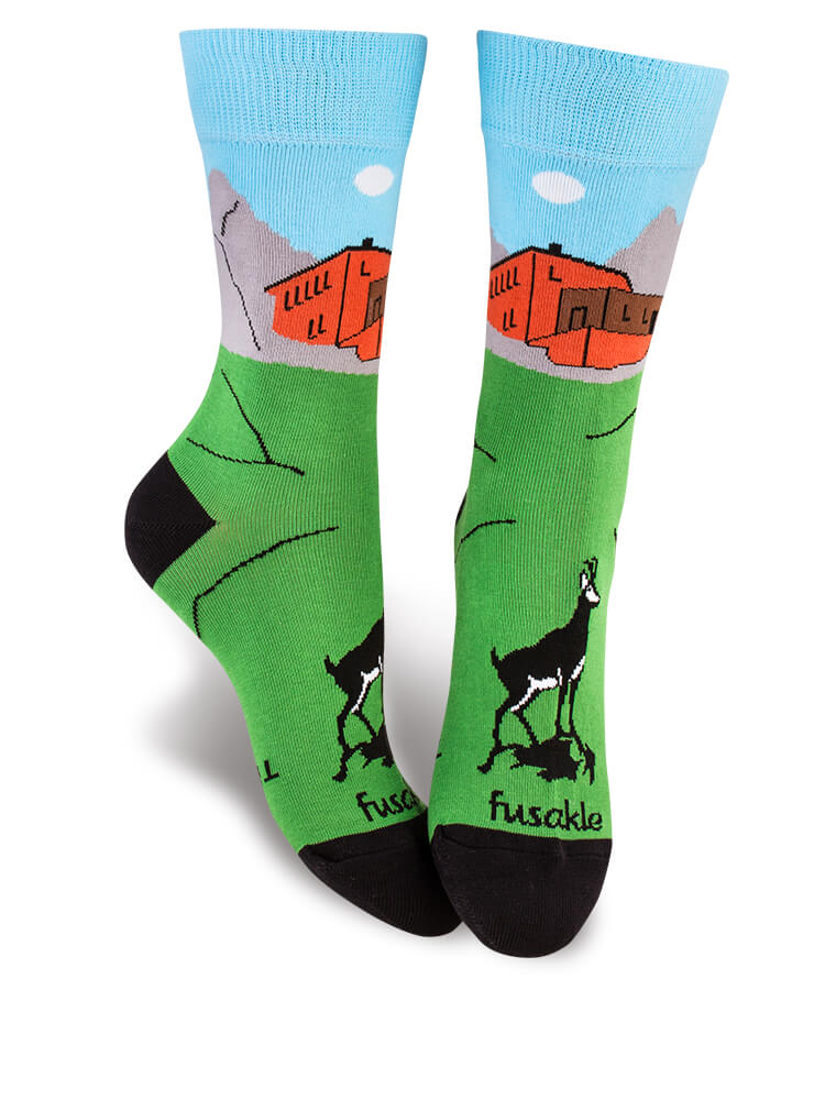 Fusakle ponožky Téryho chata s kamzíkom L 43 - 46