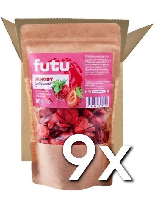 Futu Jahody lyofilizované 80g | 9ks v kartóne