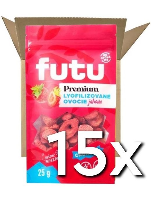 Futu Premium lyofilizované Jahody 25g | 15ks v kartóne
