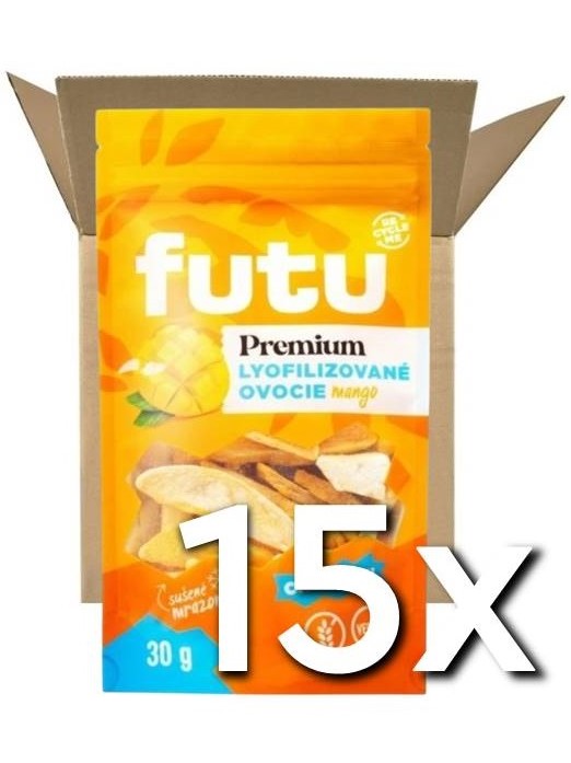 Futu Premium lyofilizované Mango 30g | 15ks v kartóne