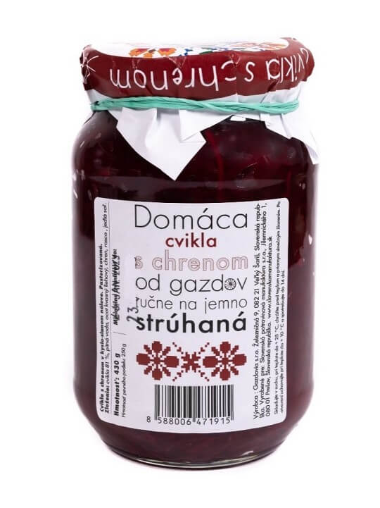 GAZDOVIA Domáca cvikla s chrenom 430g