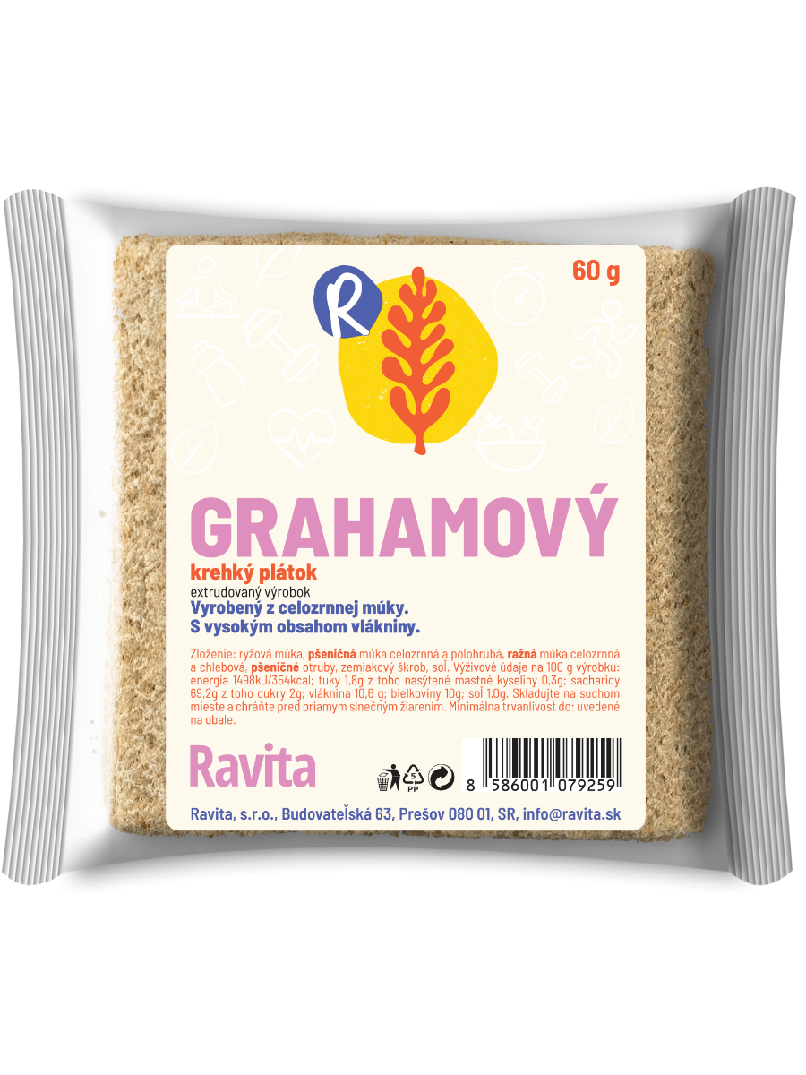 Ravita Grahamový krehký plátok 60g