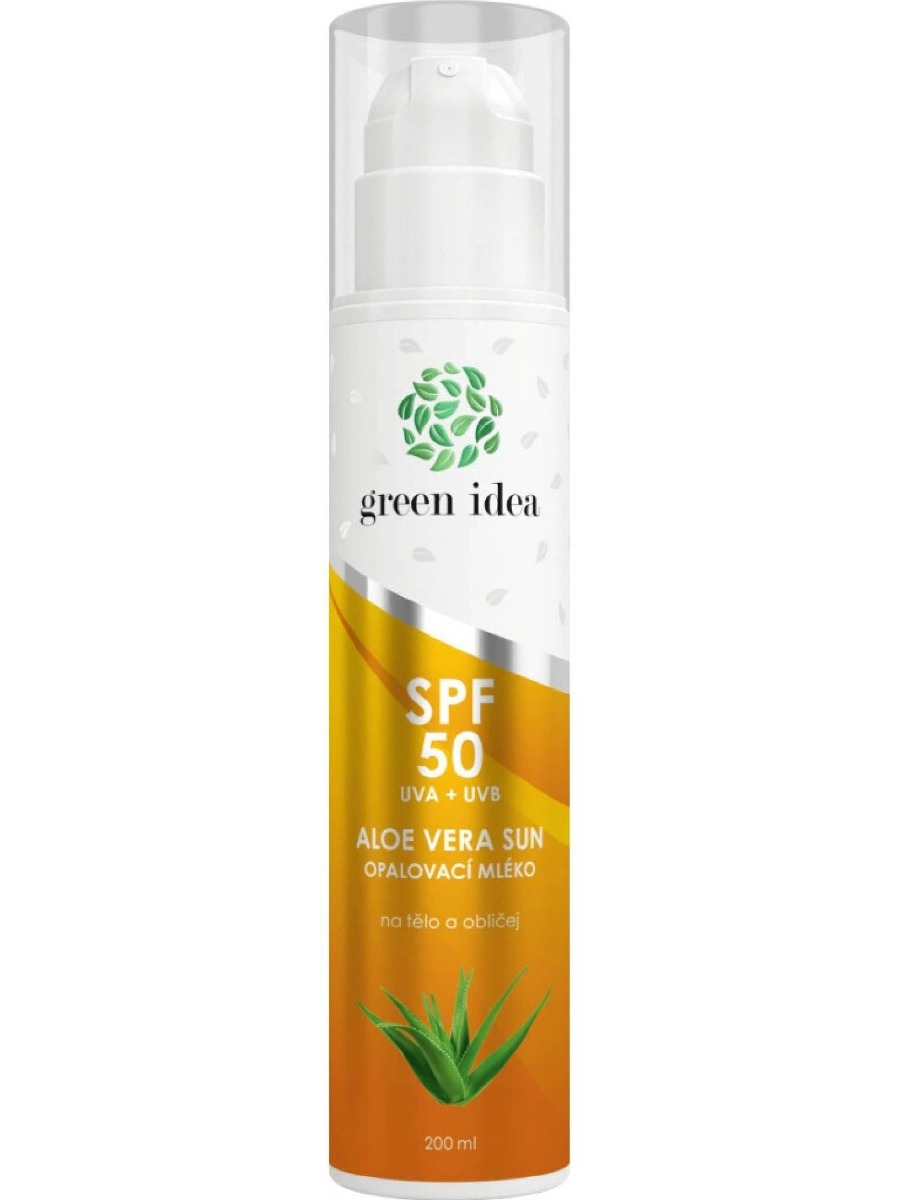 Green Idea Aloe vera SUN Opaľovacie mlieko SPF50 200ml