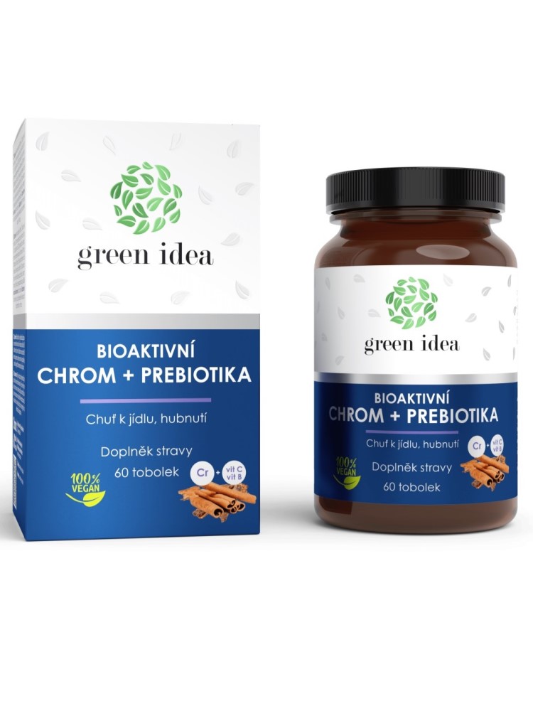 Topvet Green Idea Bioaktívny Chróm + Prebiotika kapsule 60ks