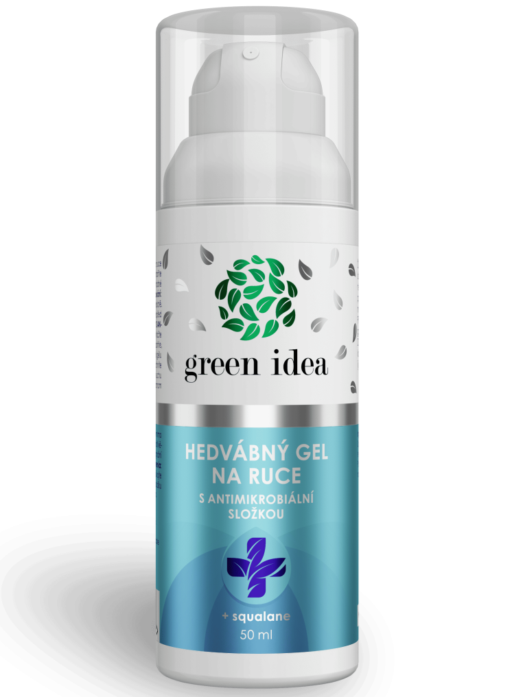 Green Idea Hodvábny gél na ruky s antimikrobiálnou zložkou 50ml