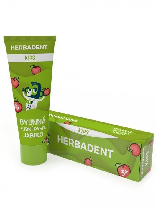 Herbadent Bylinná zubná pasta KIDS jablko 75g