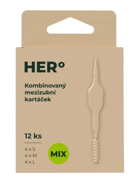 Herbadent Hero kombinované medzizubné kefky MIX 12ks