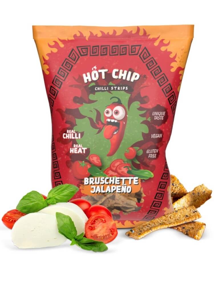 Hot Chip Chilli Strips Bruschette Jalapeno 80g
