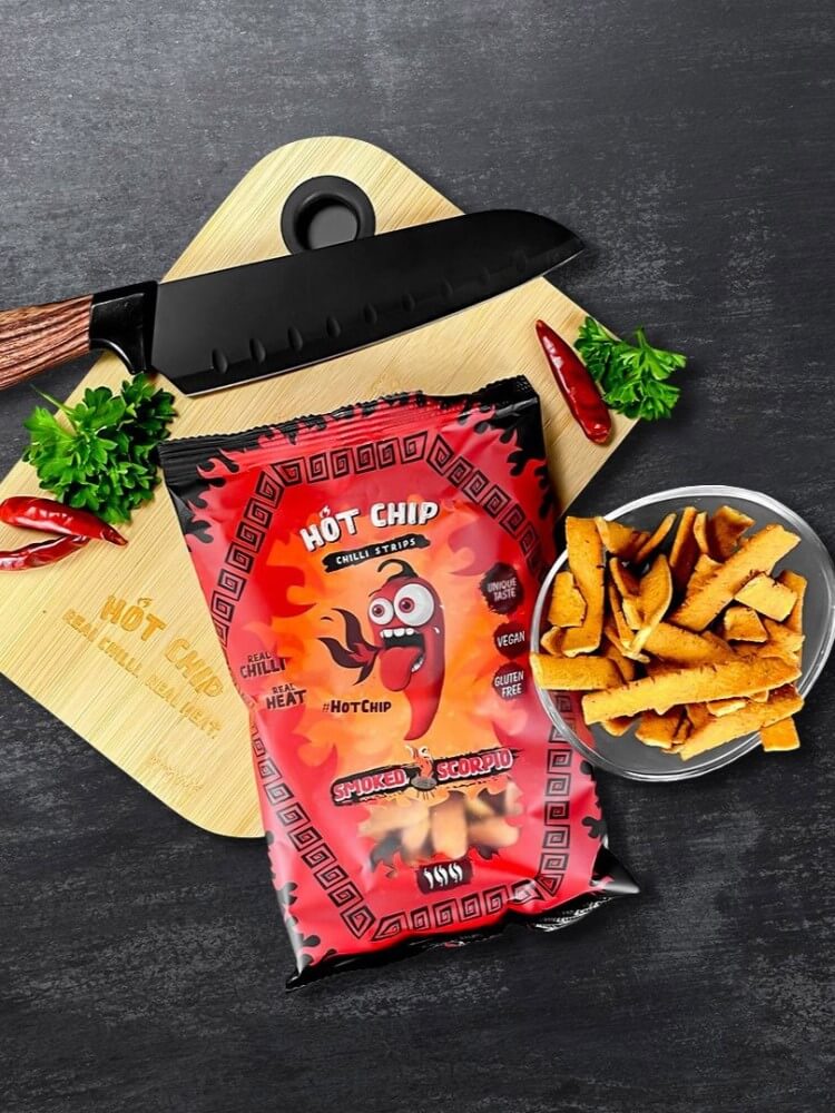 Hot Chip Chilli Strips Smoked Scorpio 80g