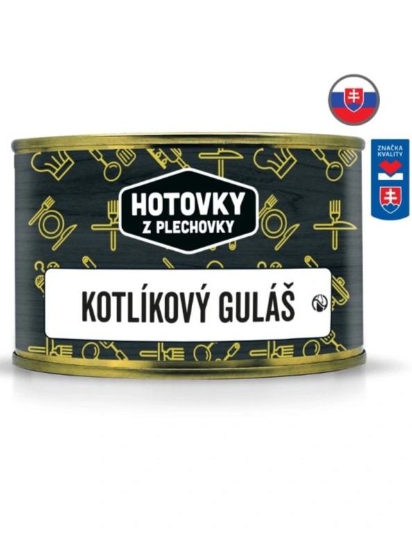 Hotovky z plechovky Kotlíkový guláš 400ml | 12ks v kartóne