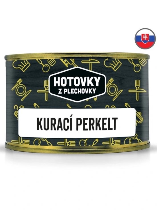 Hotovky z plechovky Kurací perkelt 400g | 12ks v kartóne